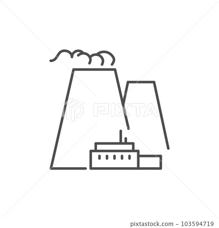 Factory related vector linear icon Factory related vector linear icon 103594719