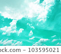 Pink clouds in the sky - a good background for graphic design 103595021