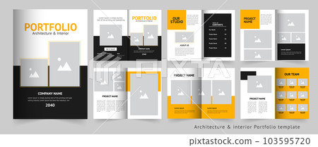 Portfolio or architecture portfolio design template Portfolio or architecture portfolio design template 103595720