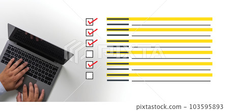 businessman SURVEY and Results Analysis Discovery Concept businessman SURVEY and Results Analysis Discovery Concept 103595893