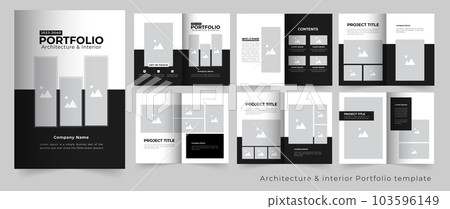 Architecture or Interior Portfolio template 103596149