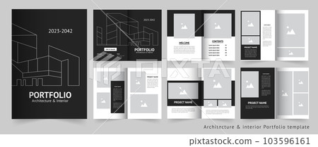 Architecture portfolio design portfolio template interior portfolio