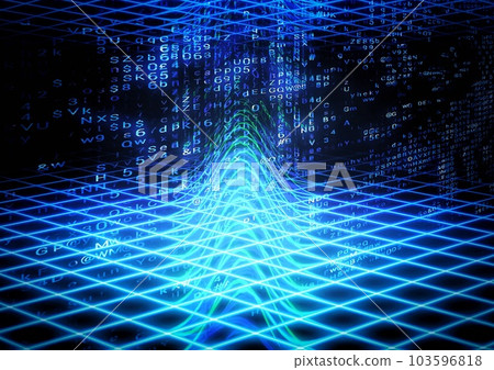Abstract blue light waveform Abstract blue light waveform 103596818