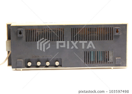 Retro ghetto radio boom box cassette recorder from 80s 103597498