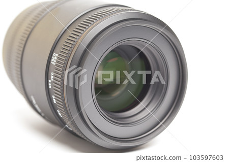 Camera photo lens isolated on white background 103597603