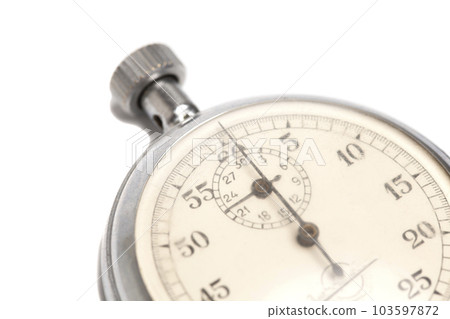 Old stopwatch isolated on white background 103597872