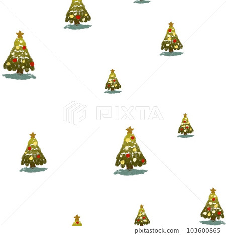 Tree garland Christmas New Year seamless pattern 103600865