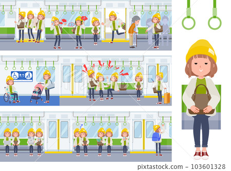 Casual fashion women's set on the train 103601328