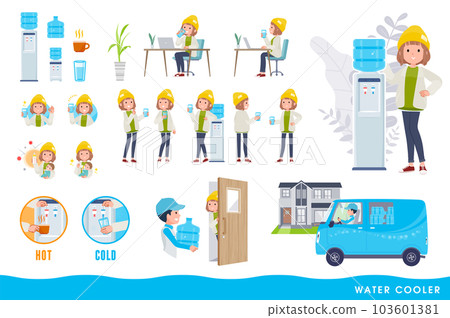 一套水服和休閒時尚女性。易於編輯的矢量藝術。 一套水服和休閒時尚女性。易於編輯的矢量藝術。 103601381