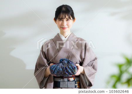 炭灰色素色和服包袱皮 炭灰色素色和服包袱皮 103602646