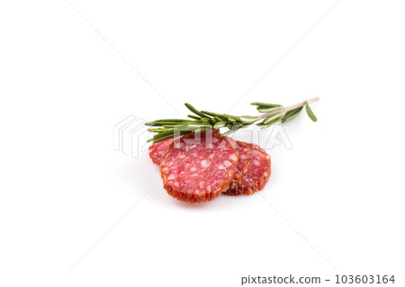 sliced salami 103603164