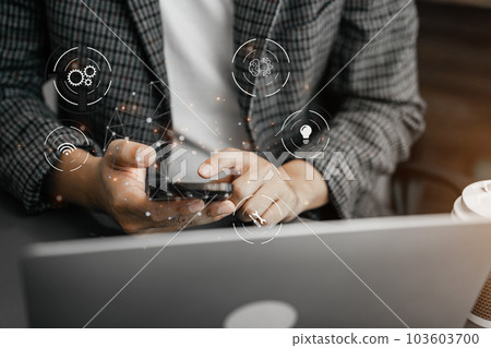 Businessman are thinking of introducing a concept. 103603700