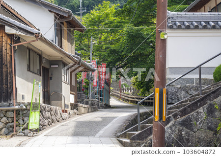 奈良縣明日香村奧卡區岡寺引道的街景 奈良縣明日香村奧卡區岡寺引道的街景 103604872