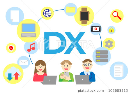 DX Digital Transformation數字化轉型插畫集 DX Digital Transformation數字化轉型插畫集 103605313