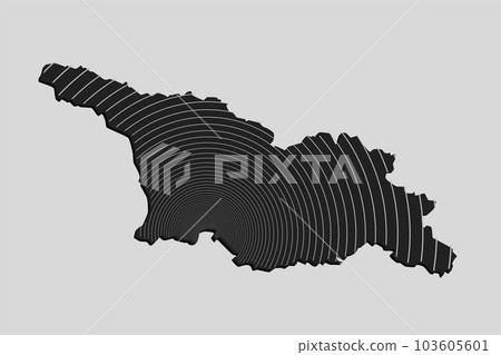 Georgia map from lines - internet, radio signa Georgia map from lines - internet, radio signa 103605601