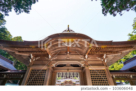 越後國 一宮彌彥神社隨神門（新潟縣西蒲原郡彌彥村） 103606048