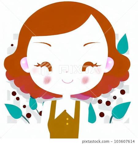Cute happy smiling adult woman 103607614