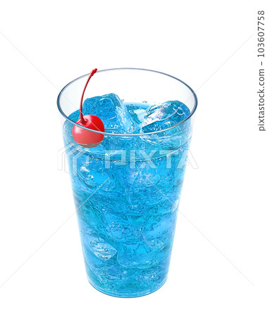 蘇打水在玻璃杯中的真實插圖 103607758