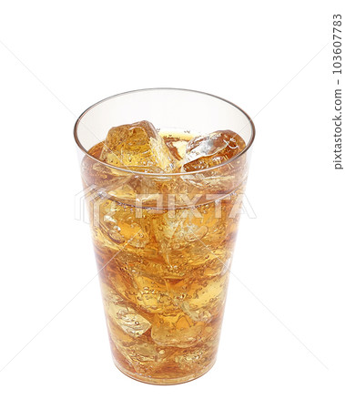 Illustration real of tea soda in a glass 103607783