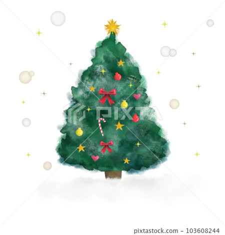 Christmas tree illustration 103608244