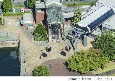 Yokohama Air Cabin Scenery around "Canal Park Station" [Yokohama City, Kanagawa Prefecture] 103608695