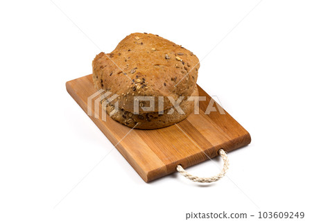 Various of bread on cutting board 103609249