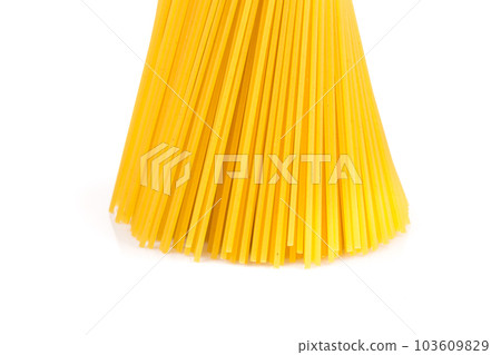 Uncooked pasta spaghetti macaroni 103609829
