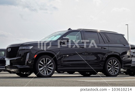 導入汽車圖片第五代凱迪拉克凱雷德側視圖 103610214