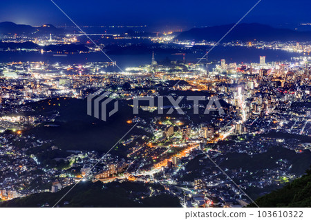 從更倉山看到的北九州夜景 103610322