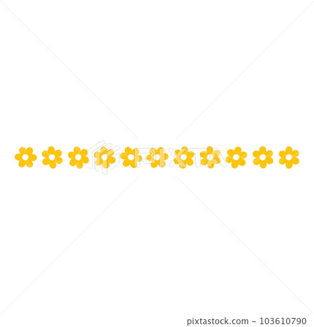 Flower dot line frame border 103610790