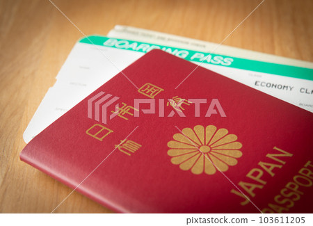 Boarding pass and passport Travel Business trip Overseas migration 103611205