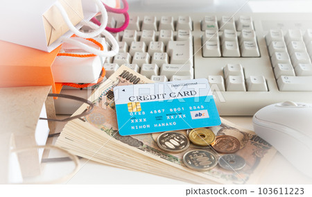 Online Shopping Credit Card E-Commerce Shopping Bag Shopping Addiction Online Shopping Credit Card E-Commerce Shopping Bag Shopping Addiction 103611223