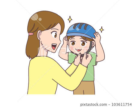 孩子和媽媽頭盔 103611754