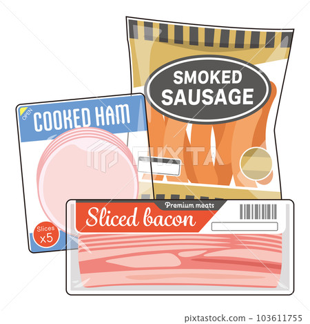 Ham processed product set 103611755