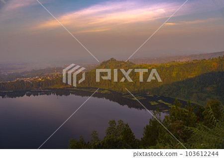 Telaga Menjer or Lake Menjer in Wonosobo, Central java, Indonesia 103612244