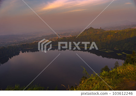 Telaga Menjer or Lake Menjer in Wonosobo, Central java, Indonesia 103612246