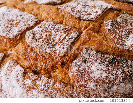 Bread rye, whole grain macro background Bread rye, whole grain macro background 103613864