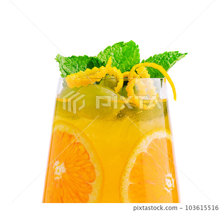 Classic summer mimosas cocktail, with orange juice Classic summer mimosas cocktail, with orange juice 103615516