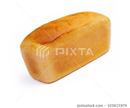 Loaf of bread on white background 103615974