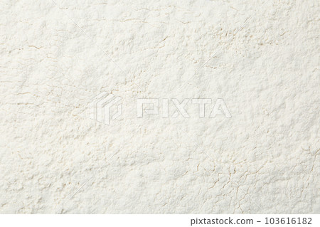 Pile of organic flour as background, top view 103616182