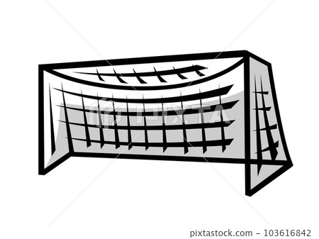 Soccer gate illustration. Football club symbol. Sport object in cartoon style. Soccer gate illustration. Football club symbol. Sport object in cartoon style. 103616842