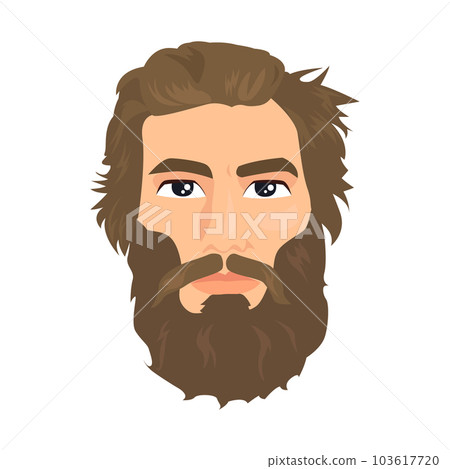 Disheveled Bearded Guy icon. Colored vector element from beards collection. Creative Disheveled Bearded Guy icon for web design, templates and infographics. Disheveled Bearded Guy icon. Colored vector element from beards collection. Creative Disheveled Bearded Guy icon for web design, templates and infographics. 103617720