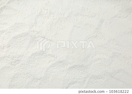 Pile of organic flour as background, top view 103618222
