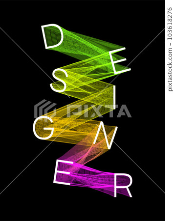 Designer Text Poster - Stock Illustration [103618276] - PIXTA