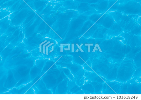 Blue clear pool water with abstract pattern of reflection and wave surface clean transparent background Blue clear pool water with abstract pattern of reflection and wave surface clean transparent background 103619249