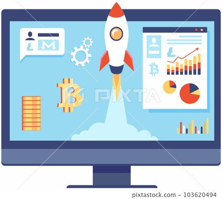 Pilot project in banking. Web banner of blockchain technology new start up with financial innovation Pilot project in banking. Web banner of blockchain technology new start up with financial innovation 103620494