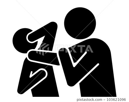 Violence, abuse, slap pictogram 103621096