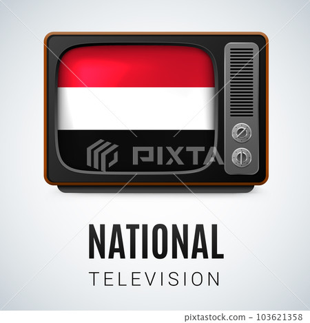 Round glossy icon of Yemen 103621358