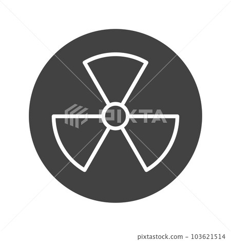 Radiation Sign icon vector image. Radiation Sign icon vector image. 103621514