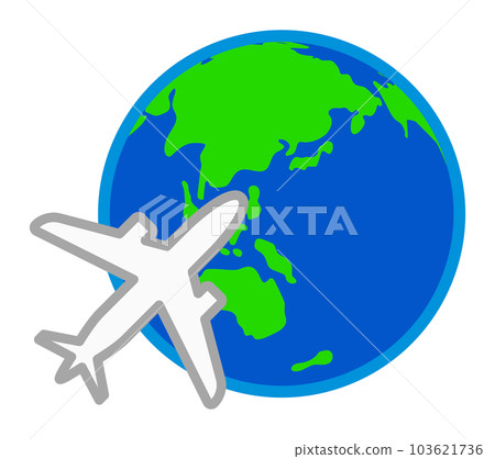 Earth and plane 103621736